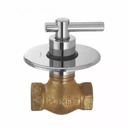 PLUMBER Wall Mounted Chrome Finish Flush Cock 25 mm, NTO-1504-7