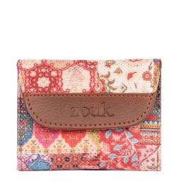 ZOUK Kutch Gamthi Multicolor Printed Tri-Fold Wallet for Women-10