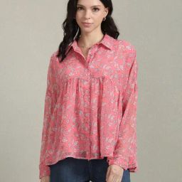 U.S. Polo Assn. Coral Floral Print Shirt-image-18