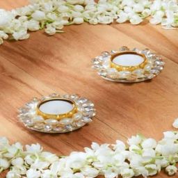 Mason Home Festive Pearl Diyas #39 - Set Of 2-image-17