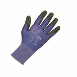 Liscombe Contact Touch Blue Nylon Work Gloves Size 8 Polyurethane Coating, LN615-08-image-94