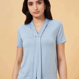 Annabelle by Pantaloons Blue Plain Top-image-39