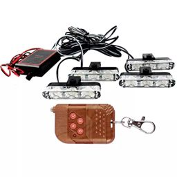 Allextreme 12 W 3 LED Flash Strobe Lamp Police Emergency Warning Light for Motorcycle, Cars and Bike, EX3EXS (Pack of 4)-image-7