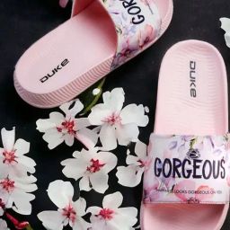 Duke Women's Salmon Pink Slides-picture-33