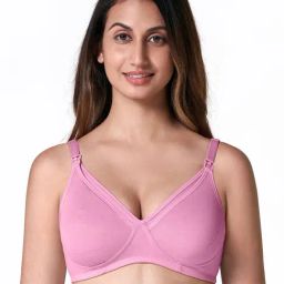 BLOSSOM Pink Full Coverage Nursing Bra-picture-5