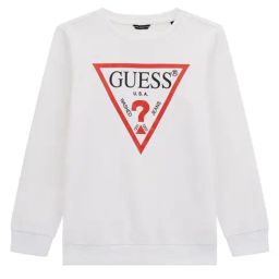 Guess Kids True White A000 Triangle Logo Regular Fit Sweatshirt-image-31