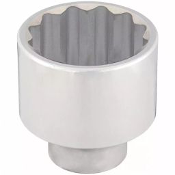Westward Steel Socket Chrome Finish 2-3/4 inch Socket Size, 45J236-3