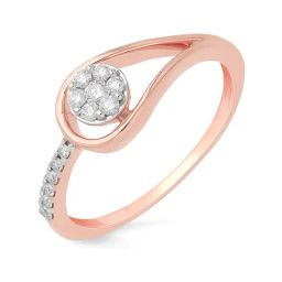 Malabar Gold and Diamonds 18k Rose Diamond Ring for Women-picture-46