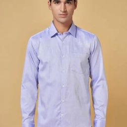 Byford by Pantaloons Blue Slim Fit Printed Shirt-image-66