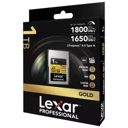 Lexar Professional CFexpress 4.0 Type A Memory Card 1 TB Upto 1800 Mbps Read & 1650 Mbps Write Speed, GOLD image 2