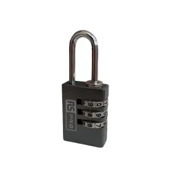 RS PRO Combination Aluminium Combination Padlock, 3 mm Shackle, 23 mm Body Model No 1963966-18