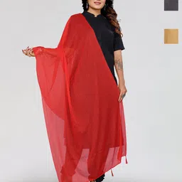 Moda Rapido Selection of 4 Striped Woven Design Dupatta-picture-29