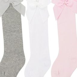 EL REGALO Girls Pack Of 3 Calf Length Socks-10