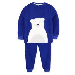 Cherry Crumble By Nitt Hyman Kids Royal Blue Applique Nigh suit-image-88
