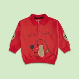 Pantaloons Baby Red Cotton Printed Full Sleeves Sweatshirt-image-78