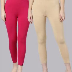 TWIN BIRDS Women Pack Of 2 High Ankle Leggings-image-96