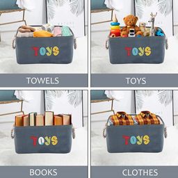 Kuber Industries Grey Melange Set of 5 Regular Multi-Utility Organisers image 2