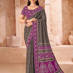 DIVASTRI Poly Crepe Saree-image-46