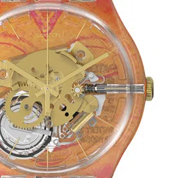 Swatch Unisex Skeleton Dial & Straps Analogue Watch SUOK147-032 image 3