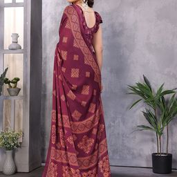 FABMORA ATRANGI-BOX Ethnic Motifs Printed Block Print Saree image 2