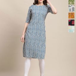 7Threads Women Pack Of 6 Ethnic Motifs Printed Daily Straight Kurtas-image-85