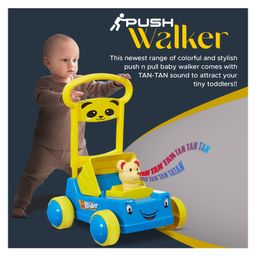 Dash First Step Baby Sit-to-Stand Activity Walker - Yellow Blue-8