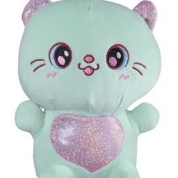 Ultra Cute Cat Kitten Stuffed Soft Plush Kids Animal Toy 10 Inch Green - Random Color Pattern-26