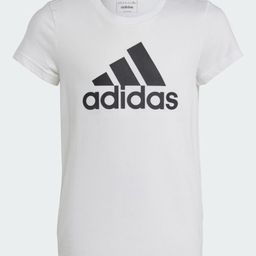 Adidas Kids Knitted Half Sleeves T-Shirt Logo Print - White-image-41