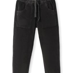 Pine Kids Full Length Velvet Jeans With Solid Colour - Charcoal Grey-image-56