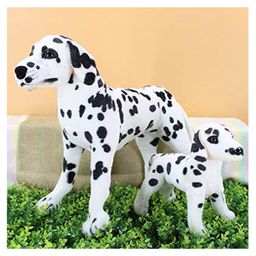 Tickles Soft Standing Dalmatian Dog Mother with Baby Stuffed Plush Animal Toy for Kids Boys & Girls, Pack of 2 (Height 50 cm & 30 cm Color: Black & White)-4
