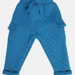 MINI KLUB Cotton Pocket Detailed Self Designed Pant - Blue-picture-22