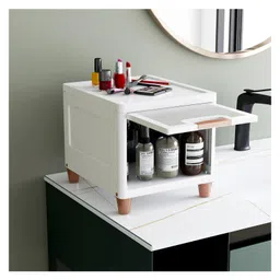 JD FRESH 1 Tier Stackable Cabinet for Clothes - White-picture-36
