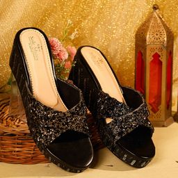 sole mates Women Embellished Party Platform Sandals-18