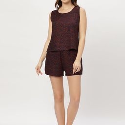 ETC Women Abstract Printed Night suit-image-15