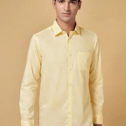 Byford by Pantaloons Light Yellow Slim Fit Shirt-picture-28