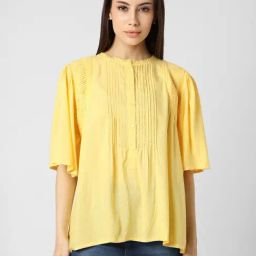 Van Heusen Yellow Regular Fit Top-43