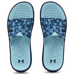 Under Armour Women's Ignite Pro Graphic Blue Slides-image-32