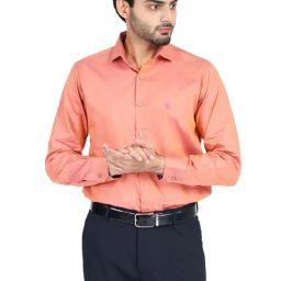 TAHVO OrangeSlim Fit Shirt-image-4