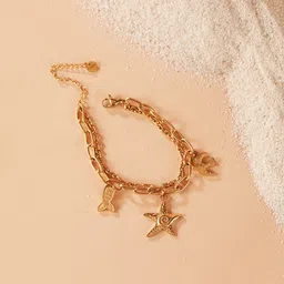 DressBerry Women Starfish Charms Link Bracelet-image-42