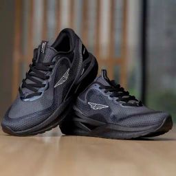 Red Tape Men's Solid Black Running Shoes-56