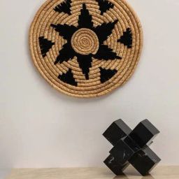 Whispering Homes Midnight Dream - Handwoven Sabai Grass Wall Basket-30