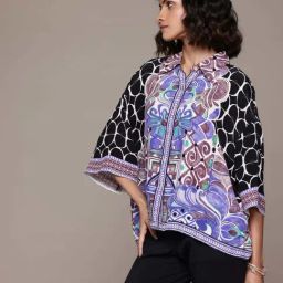 Label Ritu Kumar Black Printed Shirt-image-35