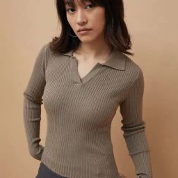 Ginger by Lifestyle Grey Striped Top-image-36
