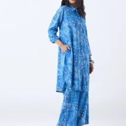 Utsa by Westside Blue Bandhani Printed Straight Kurta-picture-26