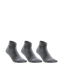 Artengo by Decathlon Grey Cotton Textured Socks Pack of 3 ( UK 5.5-8 EU39-42 )-36
