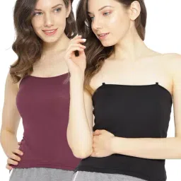 Lady Lyka Multicolor Cotton Camisole (Pack Of 2)-image-52