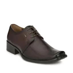 Hitz Men's Brown Derby Shoes-image-29