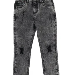 Angel & Rocket Kids Grey Solid Jeans-image-10