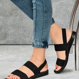 Shozie Women Black Synthetic Comfort Flats-picture-15