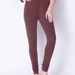Dollar Missy Brown Cotton Leggings-image-68